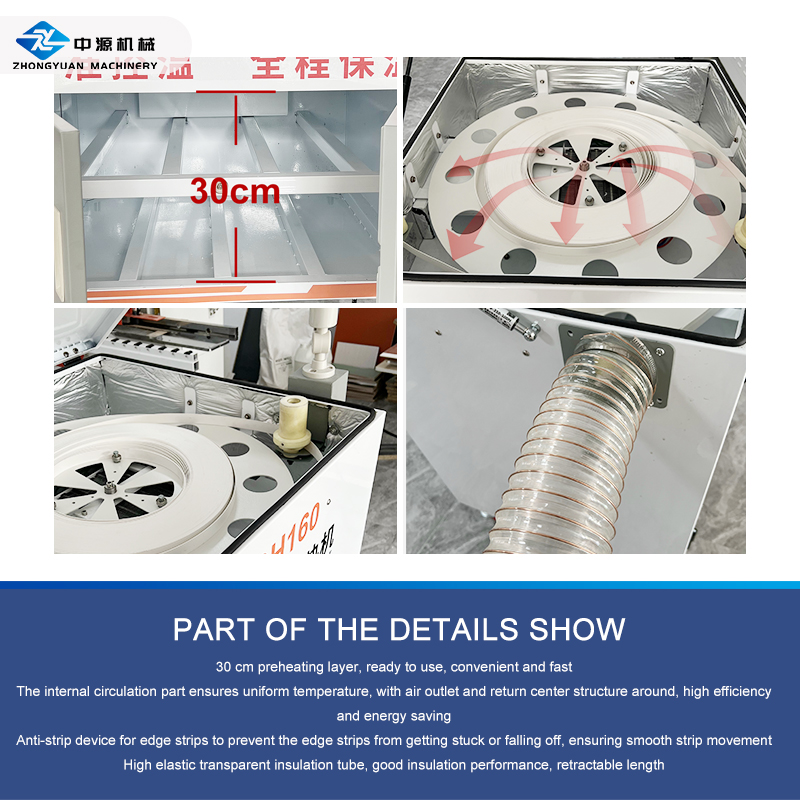 Máquina de pré-aquecimento de borda de borda Máquina de aquecimento de temperatura constante de tira de borda