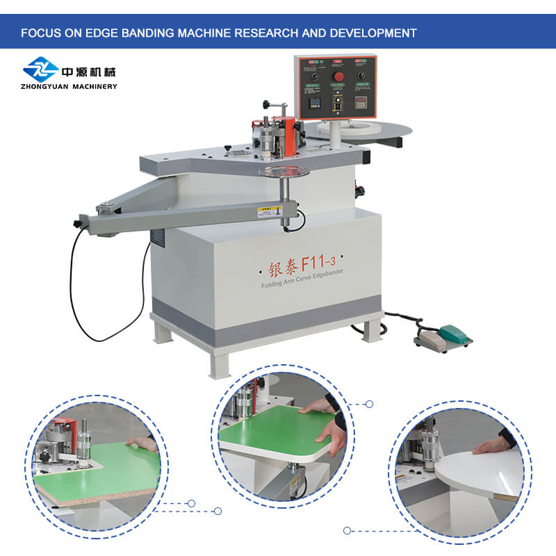 Máquina de borda curvada de braço empilhado de alta eficiência para carpintaria F11-3