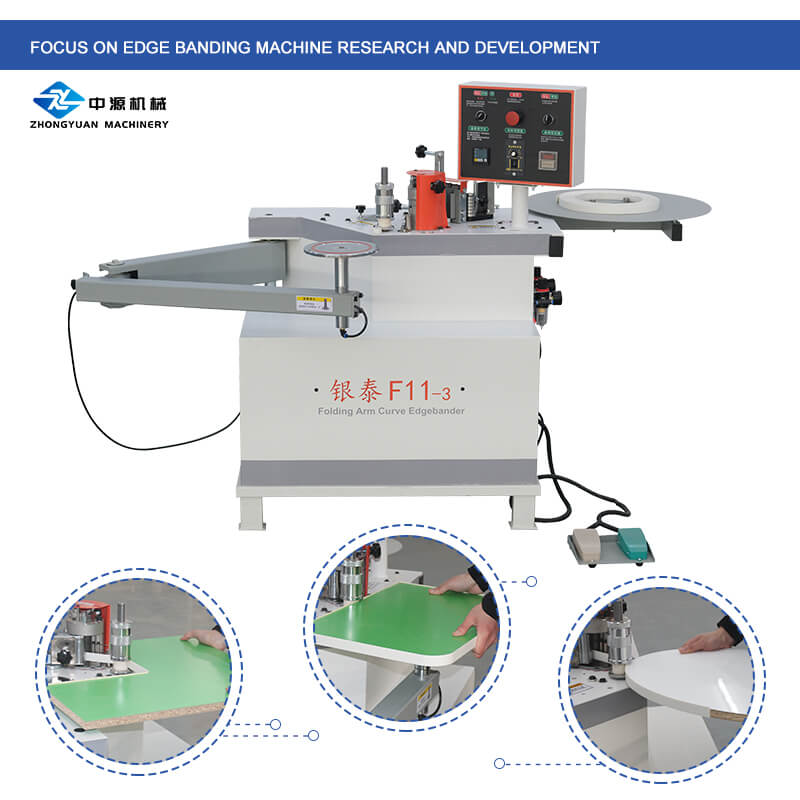 Máquina de borda curvada de braço empilhado de alta eficiência para carpintaria F11-3