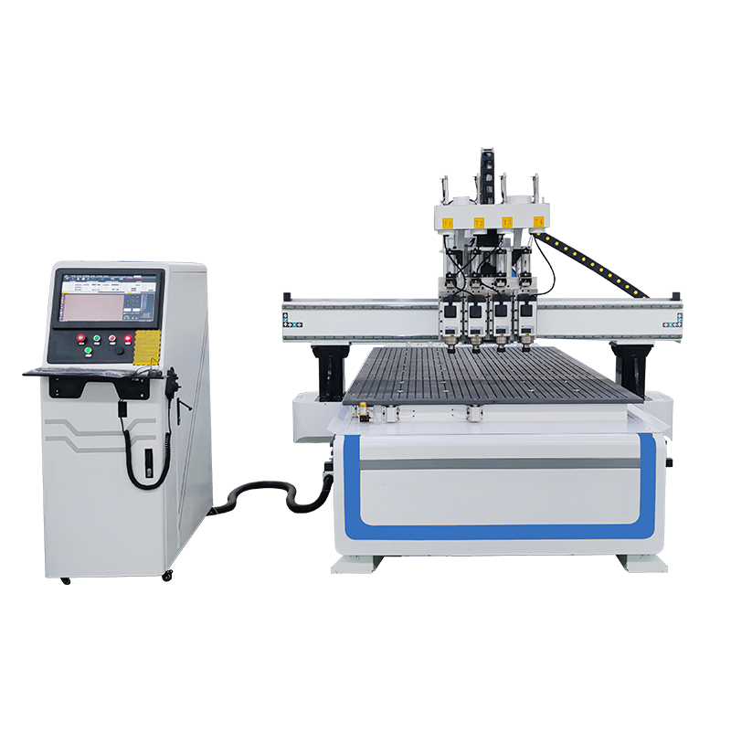 Máquina de corte CNC de placa de madeira de quatro etapas 1325 Máquina roteadora CNC