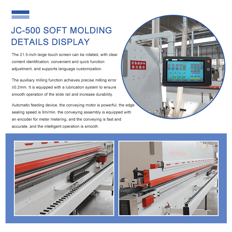 JC-500 20 formas totalmente automática e macia formando máquina de borda de borda