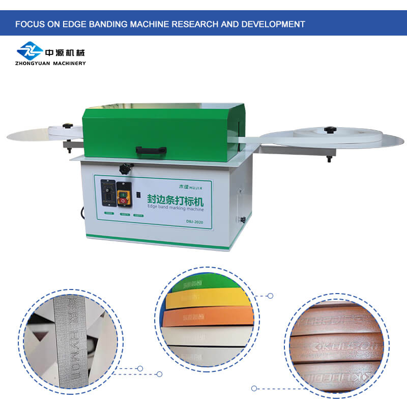 Máquina de marcação de faixas de borda para móveis para carpintaria