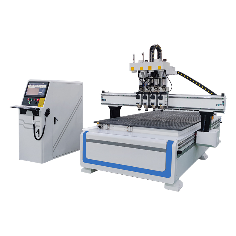 Máquina de corte CNC de placa de madeira de quatro etapas 1325 Máquina roteadora CNC